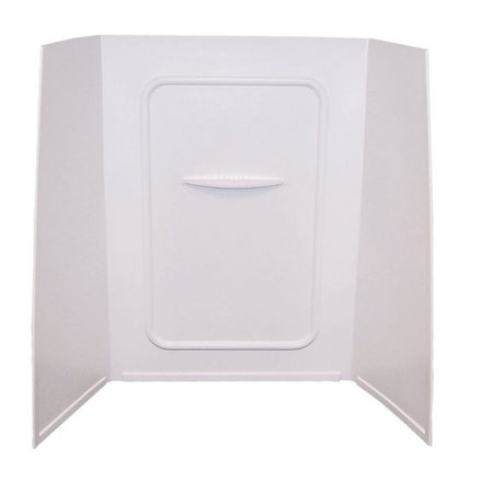 LIPPERT 24IN X 36IN X 62IN BATHTUB & SHOWER PAN SURROUND; 1-PIECE DESIGN; PICTURE FRAME FINISH 210307